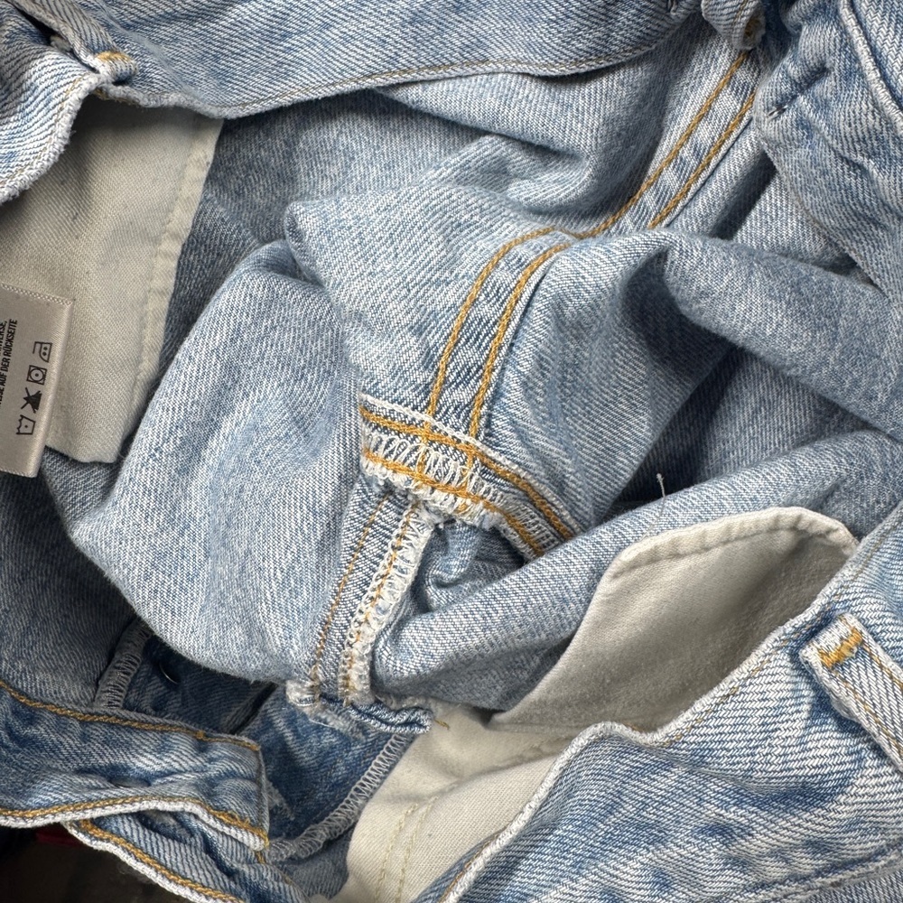 Agolde Jamie High Rise Tapered Intentionally Distressed 100% Cotton Jeans 27 - Picture 14 of 16